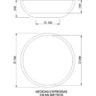 Vaso Baixo Floreira Bacia Europa 75cm Japi Cimento