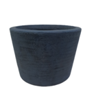 Vaso Baixo Texturizado Para Plantas 34x47cm Cinza