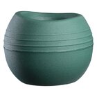 Vaso Búzios 13x14cm Verde Escuro