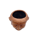 Vaso Cabeça Shiva Em Gesso Esmaltada