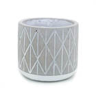 Vaso Cachepô Cimento Geométrico - Médio