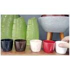 Vaso Cachepô Elegance De Plástico Redondo Mini Nuriplan Preto