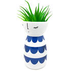 Vaso Cachepô Em Cerâmica - Kokeshi Md3