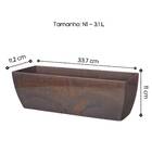 Vaso Cachepô Jardineira Elegance De Plástico 01 Nutriplan Caf