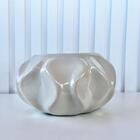 Vaso Cachepô Off Onda Ondulação 3d Para Mesa Lateral