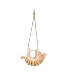 Vaso Cachepô Pendente Em Cerâmica Gato