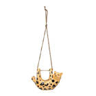 Vaso Cachepô Pendente Em Cerâmica Onça