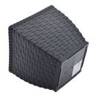 Vaso Cachepô Rattan Quadrado Médio (13,1l) Preto Injeplastec