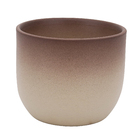 Vaso Cachepot 10x10cm Cumbuca pote 09 bege
