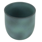 Vaso Cachepot 14x14cm Copo pote 12 esmeralda