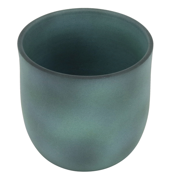Vaso Cachepot 14x14cm Copo pote 12 esmeralda