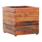 Vaso Cachepot 30x30cm Madeira Maciça Natural