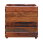 Vaso Cachepot 30x30cm Madeira Maciça Natural