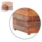 Vaso Cachepot 30x30cm Madeira Maciça Natural