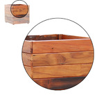 Vaso Cachepot 30x30cm Madeira Maciça Natural