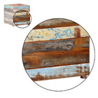 Vaso Cachepot 50x50cm Madeira Maciça Pátina