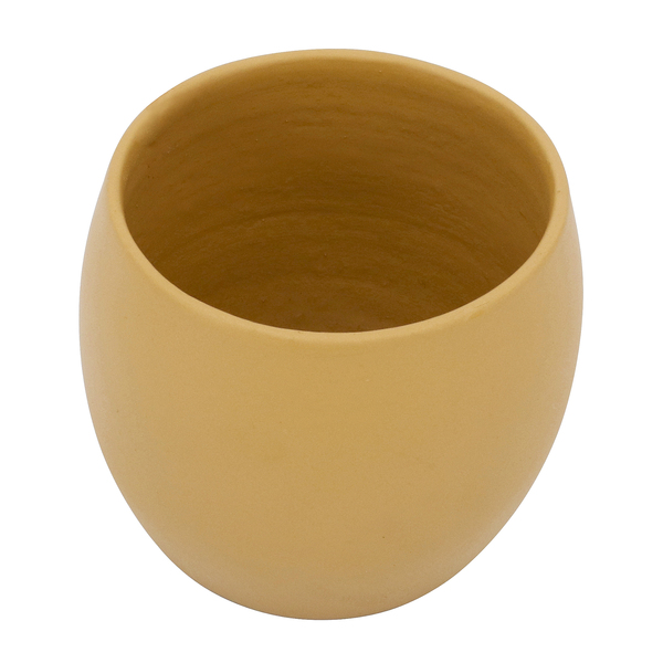 Vaso Cachepot 7x7cm Cumbuca pote 06 mostarda