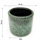 Vaso Cachepot Bally Verde Madeira