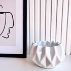 Vaso Cachepot Centro De Mesa Branco Enfeite Moderno Cerâmico