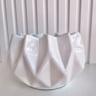 Vaso Cachepot Centro De Mesa Branco Enfeite Moderno Cerâmico