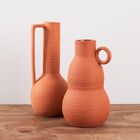 Vaso Cachepot Ceramica Alto Com Alça