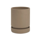 Vaso Cachepot Cimento Marrom 17x14x14cm Mart