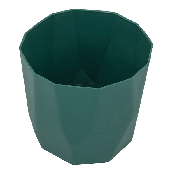 VASO CACHEPOT DIAMANTE 16 X 15 CM VERDE FOLHA