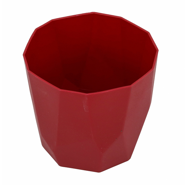 VASO CACHEPOT DIAMANTE 16 X 15 CM VERMELHO