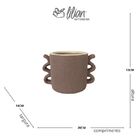 Vaso Cachepot Em Ceramica Mart Medio 13x20x14cm