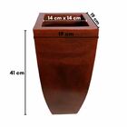 Vaso Cachepot Fino Polietileno Para Plantas Decoração Bege