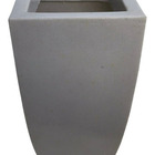 Vaso Cachepot Fino Polietileno Para Plantas Decoração Cinza