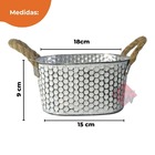 Vaso Cachepot Floreira De Alumínio Para Decoração