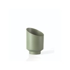 Vaso Cachepot Mini em Plástico 9,5x6,3cm Verde Militar San Raiz