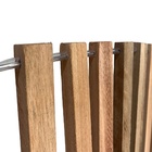 Vaso Cachepot Parede De Madeira Tipo Leque Duplo Orquídeas