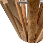 Vaso Cachepot Parede De Madeira Tipo Leque Duplo Orquídeas