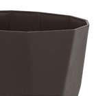 Vaso Cachepot Plástico Diamante Marrom 15x16cm WestGarden