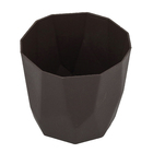 Vaso Cachepot Plástico Diamante Marrom 15x16cm WestGarden