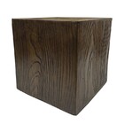 Vaso Cachepot Valence Planta Externo Cimento Quadrado Madeira