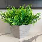 Vaso Centro De Mesa Cinza De Plástico Com Trabalhado