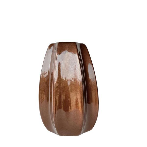 Vaso Centro De Mesa Cobre Moderno Trabalhado Cerâmico