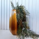 Vaso Centro De Mesa Dourado Moderno Com Planta Caída