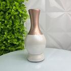 Vaso Centro De Mesa Garrafa Na Cor Cobre De Cerâmica Moderno