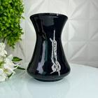 Vaso Centro De Mesa Grande Na Cor Preta De Cerâmica Moderno