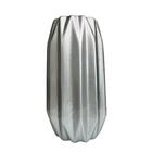 Vaso Centro De Mesa Prata Médio De Cerâmica Decorativo