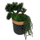 Vaso Centro De Mesa Preto Com Trabalhado E Detalhe Rose Gold