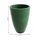 Vaso Ceramica A Liv 28x43 Verde Escuro TS Brasil