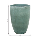 Vaso Ceramica A Liv Verde Escuro 43x62cm Ts Brasil