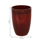 Vaso Ceramica A Liv Vermelho 35x41cm Ts Brasil