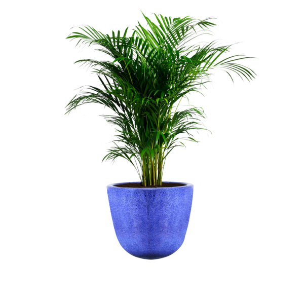 Vaso Cerâmica Americano 2 22x24x15 Azul Mescla Bella Art