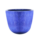 Vaso Cerâmica Americano 2 22x24x15 Azul Mescla Bella Art
